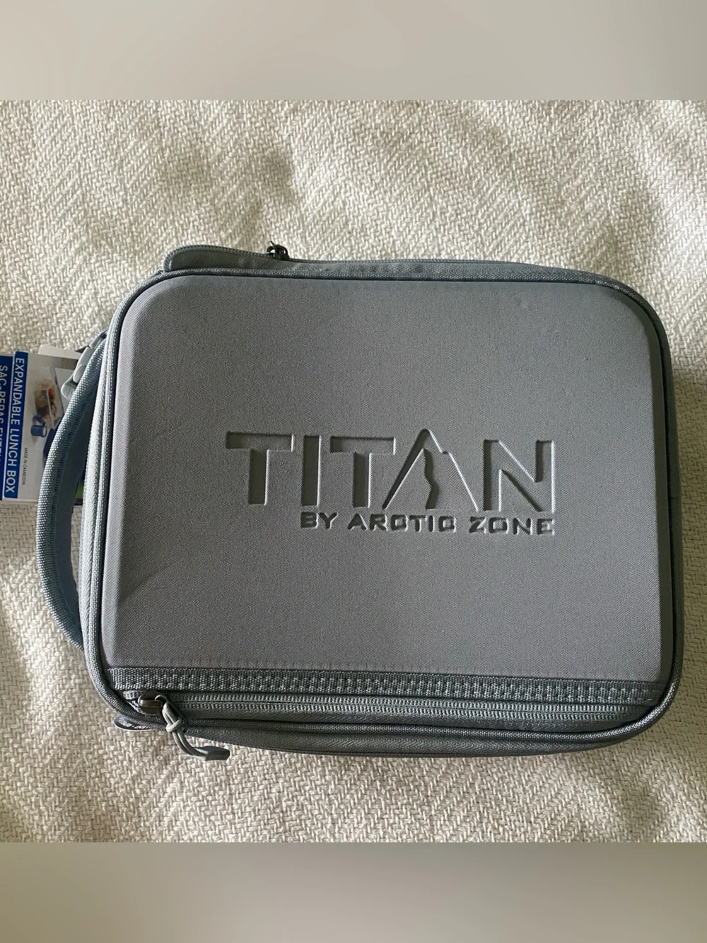 NWT Titan by Arctic Zone Expandable Lunch Bag + Ice Walls Gray